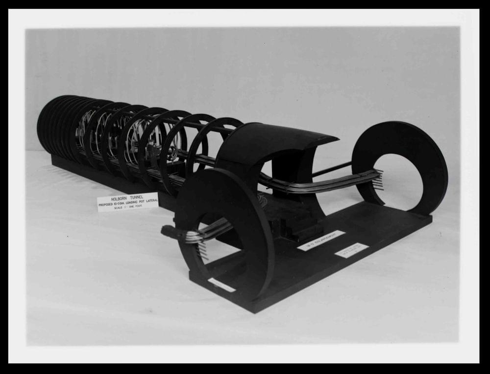 Model of Holborn tunnel (1942) (www.digitalarchives.bt.com - TCB 417/E 12130)