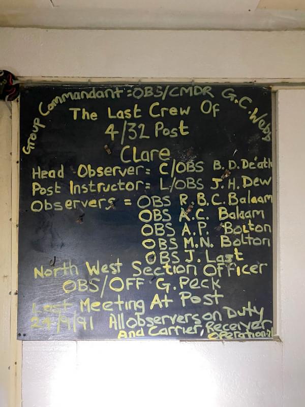 Clare ROC Post (Mike Tokley)