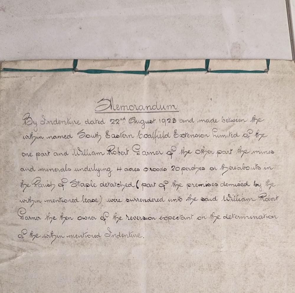 Legal documents (Courtesy of Simon Mallet)