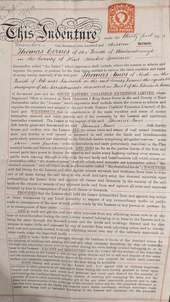 Legal documents (Courtesy of Simon Mallet)