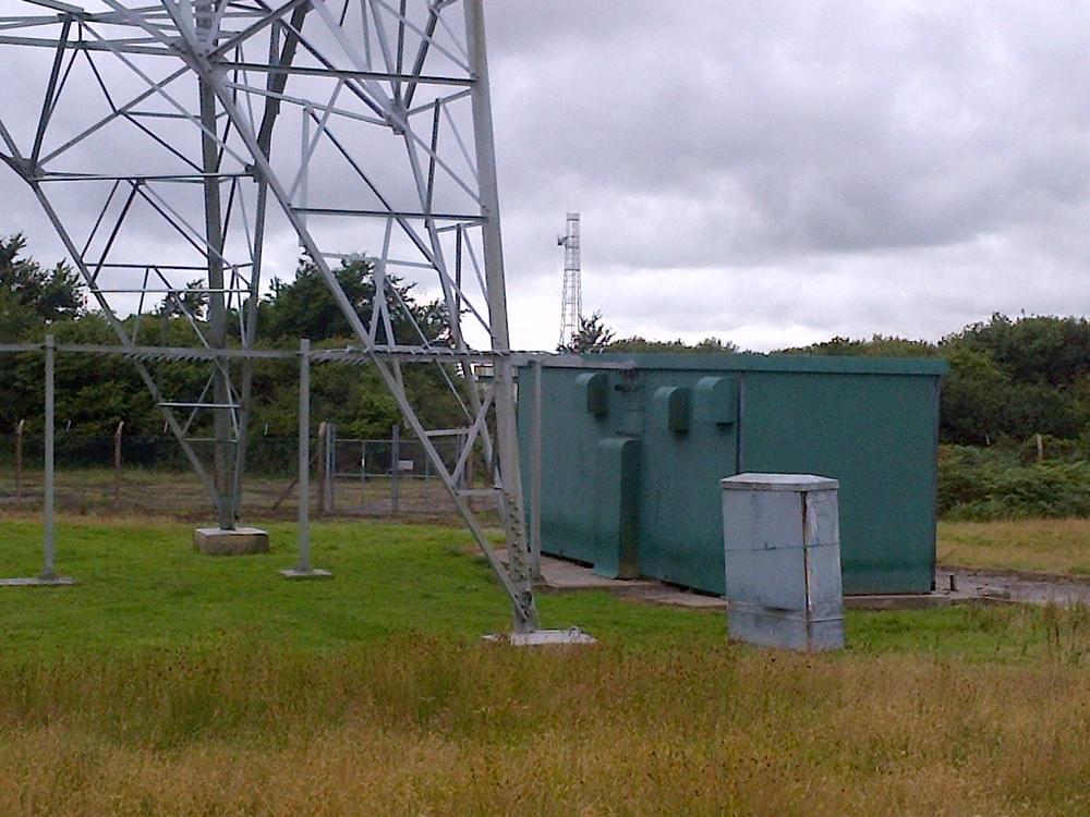 BOXER masts and equipment cabins.  (All now demolished.) (Dave Mansell - 2024)