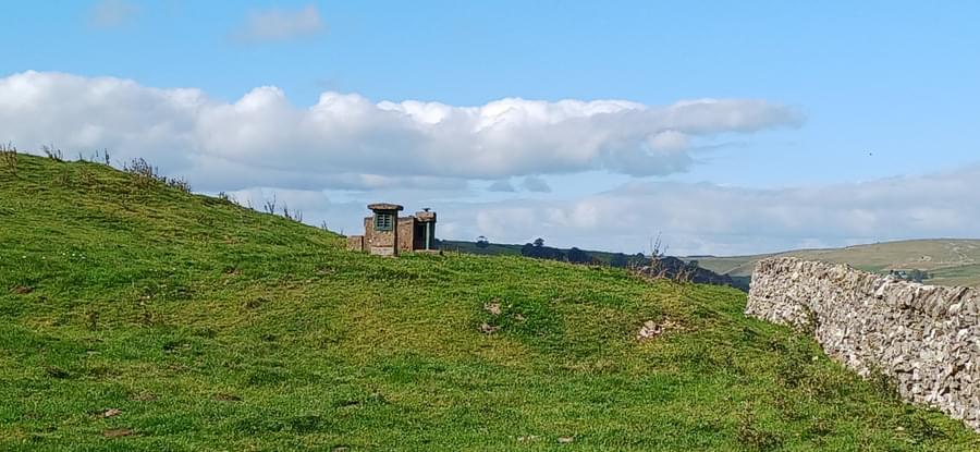 Hartington  ROC Post October 2024. Brickwork of the aircraft post showing  (Lee Scarrott)