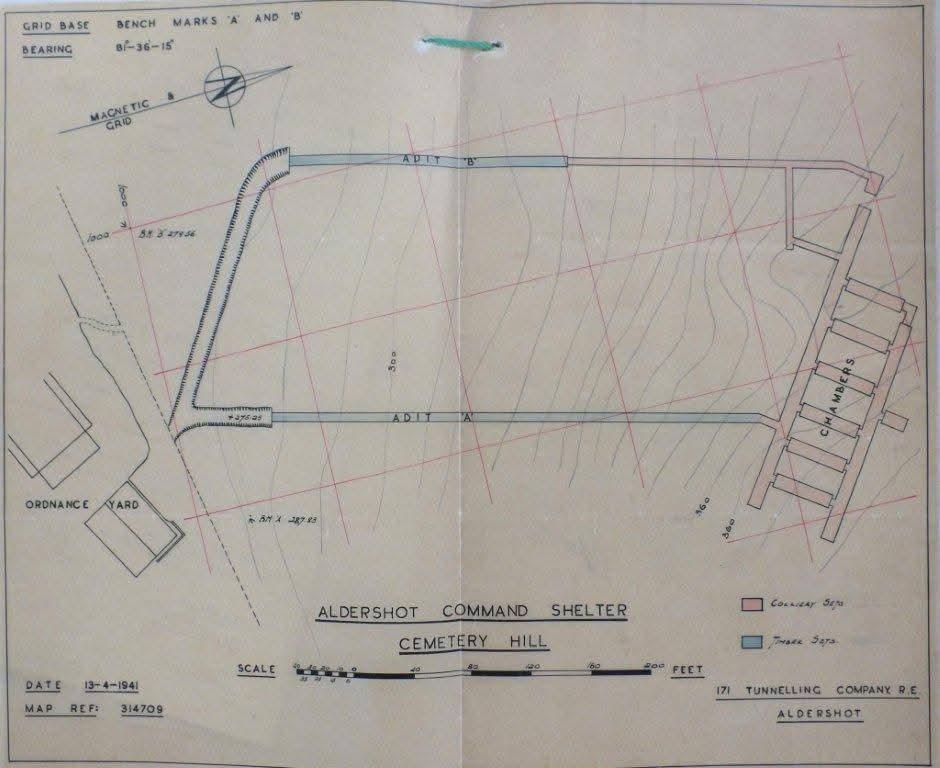 Original plan of bunker - 1941 (Callum Cromwell)
