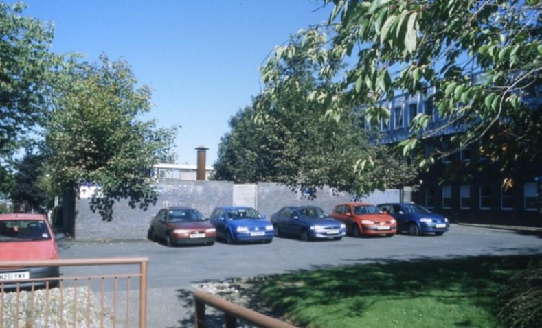 Elevated View of the HQ showing the Ventilation Stack and Flat Roof (Geoff Bailey)