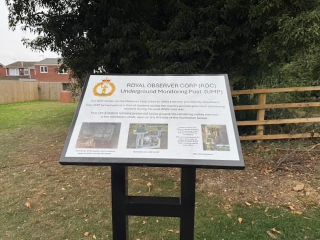 New informative sign.  (Carol Simpson)