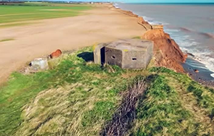 Out Newton ROC Post - pillbox near post. March 2024 (Nick Catford)