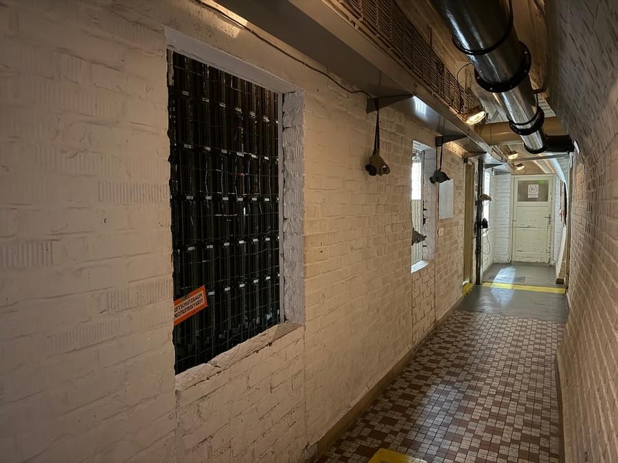 Corridor, note Partially filled doorway (Neil Iosson - 2025)