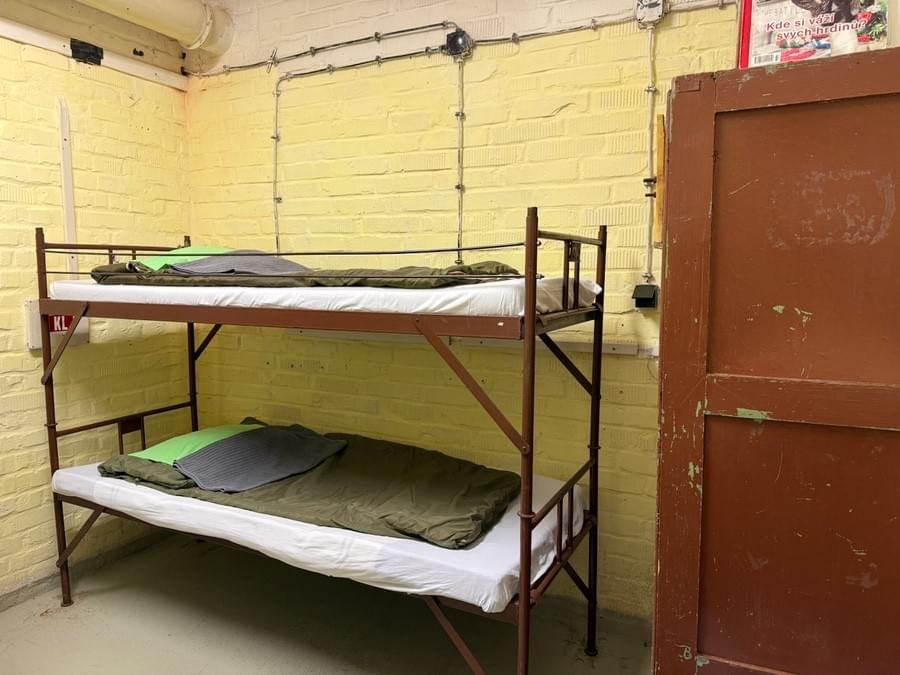 Sleeping area - now used as hostel accomodation (Neil Iosson - 2025)